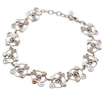 Silver & 9ct gold Clogau Bracelet